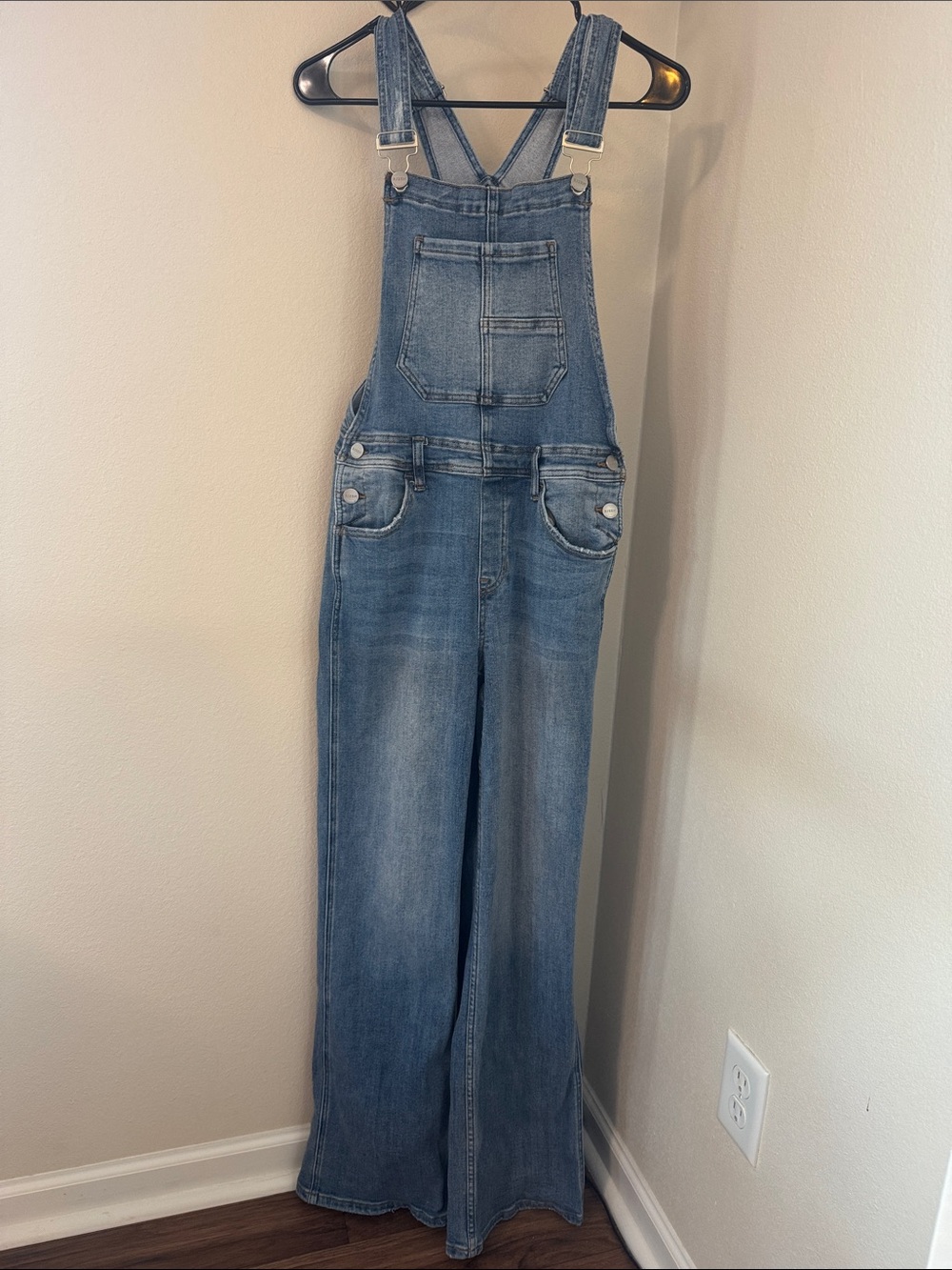 Risen Los Angeles Blue Denim Women's Overalls Jumper Jeans